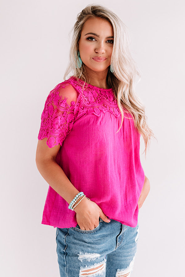 Sangria In Santa Rosa Embroidered Shift Top Image - 3