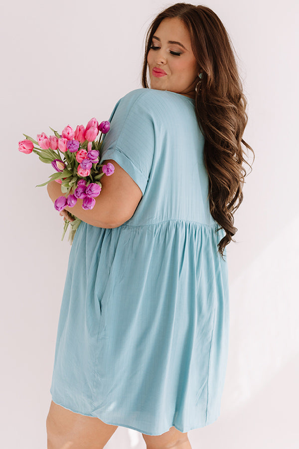 Pretty In Punta Cana Babydoll Dress In Limpet Shell Curves Image - 3