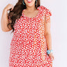 Kauai Cute Shift Dress In Red Curves Image - 1