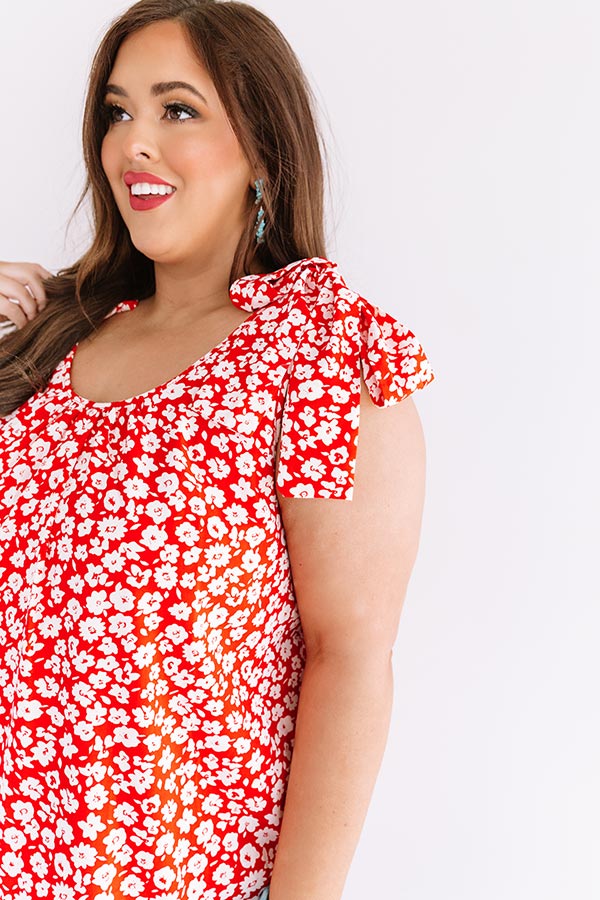 Kauai Cute Shift Dress In Red Curves Image - 4