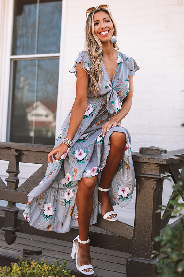 Grace And Charm Floral Midi Image - 1