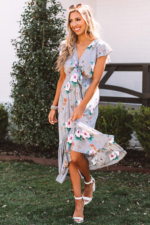 Grace And Charm Floral Midi Image - 3