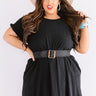 Positano Party Shift Dress In Black Curves Image - 1