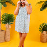 Kauai Cute Shift Dress In Airy Blue   Curves Image - 1