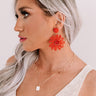 Coast My Way Beaded Earrings In Red Image - 1
