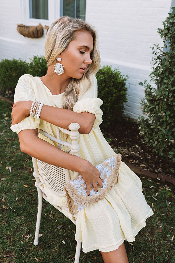 Destin Dawn Shift Dress In Yellow Image - 3