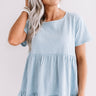 Seagrove Sunset Babydoll Top In Sky Blue Image - 1