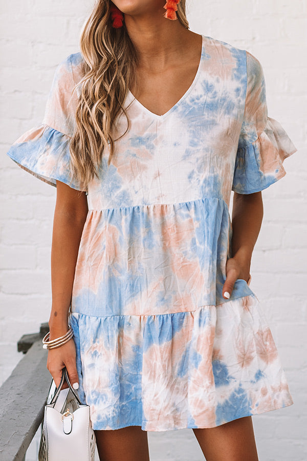 Turks And Cuties Tie Dye Shift Dress Image - 2