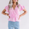 Beachy Brilliance Crochet Top In Pink Image - 1
