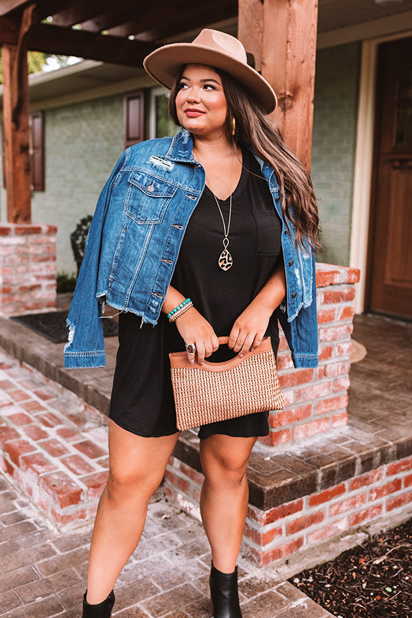 The Sisily Distressed Denim Jacket Curves Image - 4