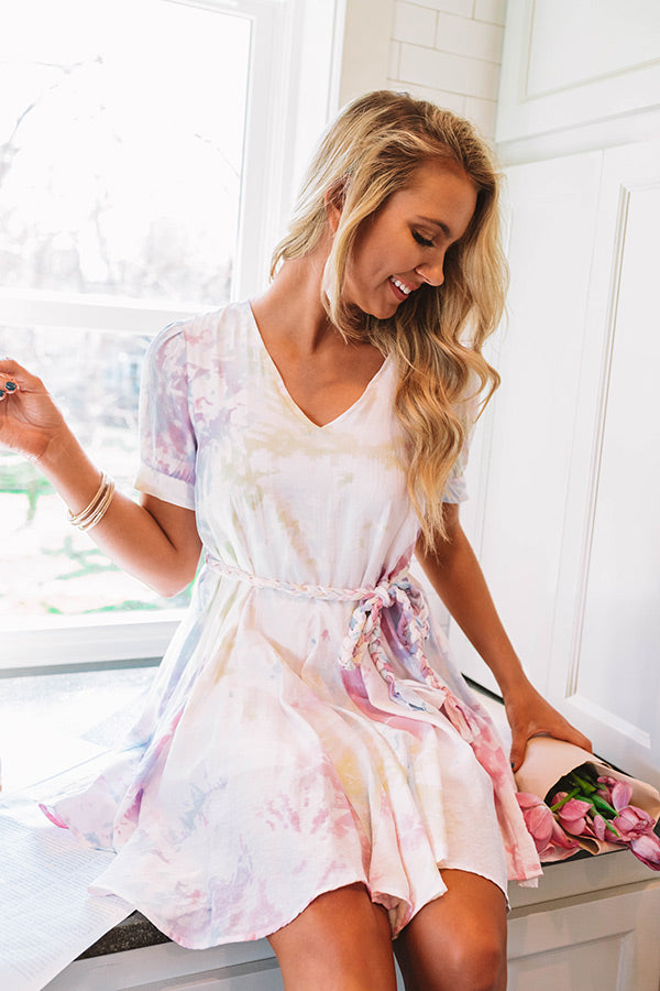 Lovely Lyric Watercolor Dress In Pink Image - 2