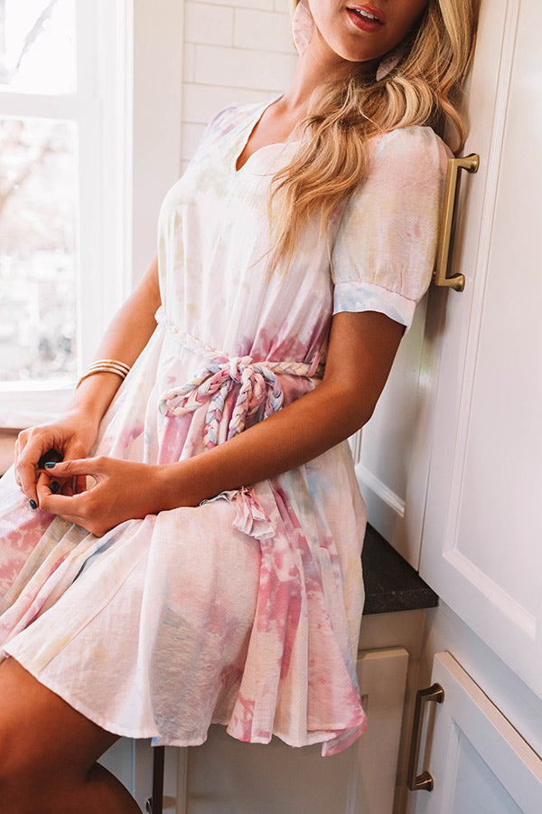 Lovely Lyric Watercolor Dress In Pink Image - 1