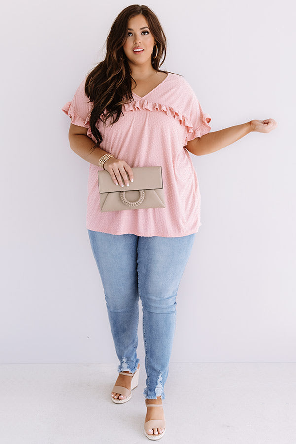 Sippin' In St. Thomas Shift Top In Pink Curves Image - 4