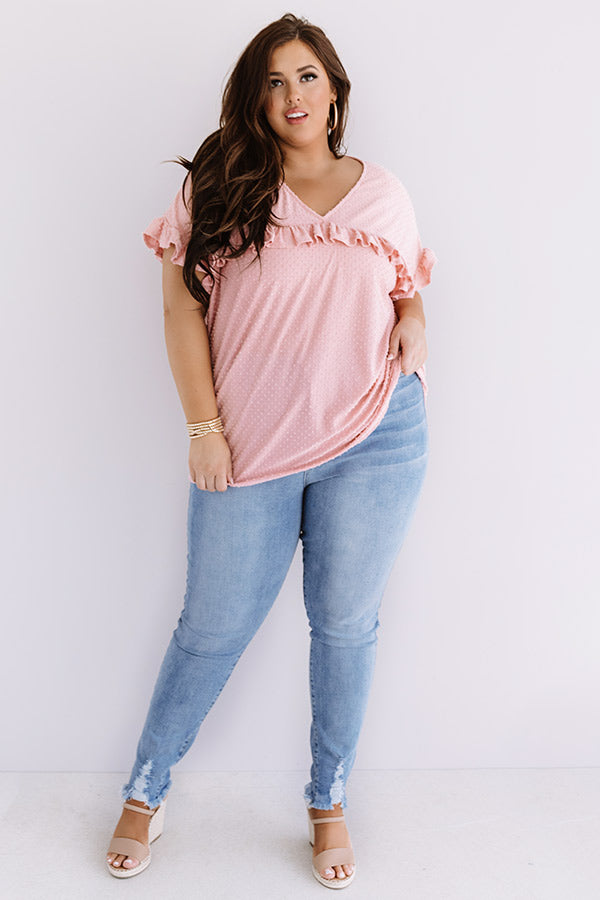 Sippin' In St. Thomas Shift Top In Pink Curves Image - 2