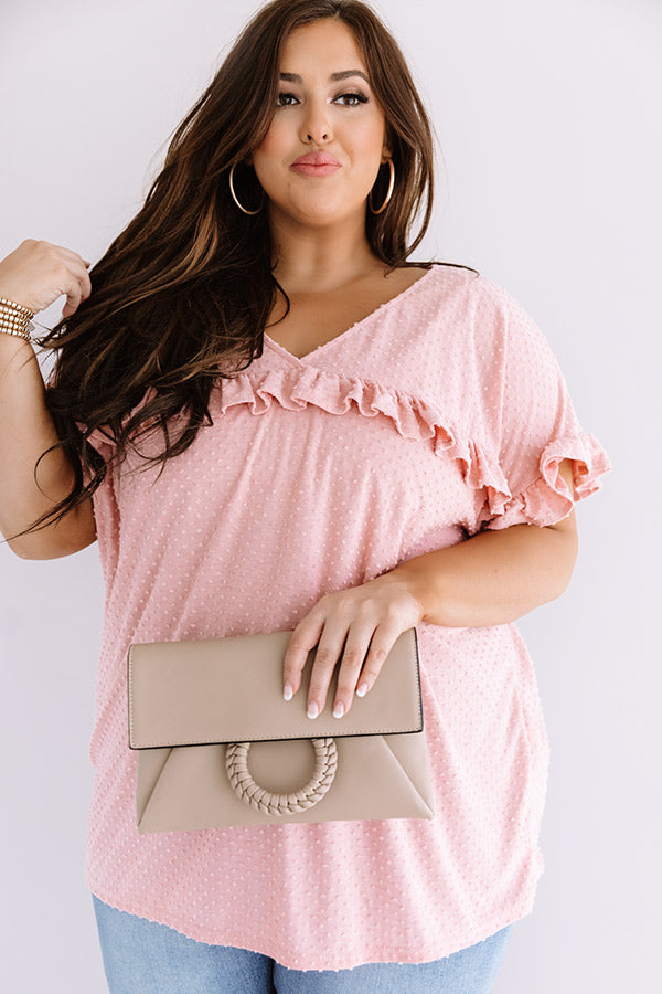 Sippin' In St. Thomas Shift Top In Pink Curves Image - 1