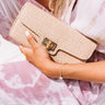 City Living Clutch In Tan Image - 1