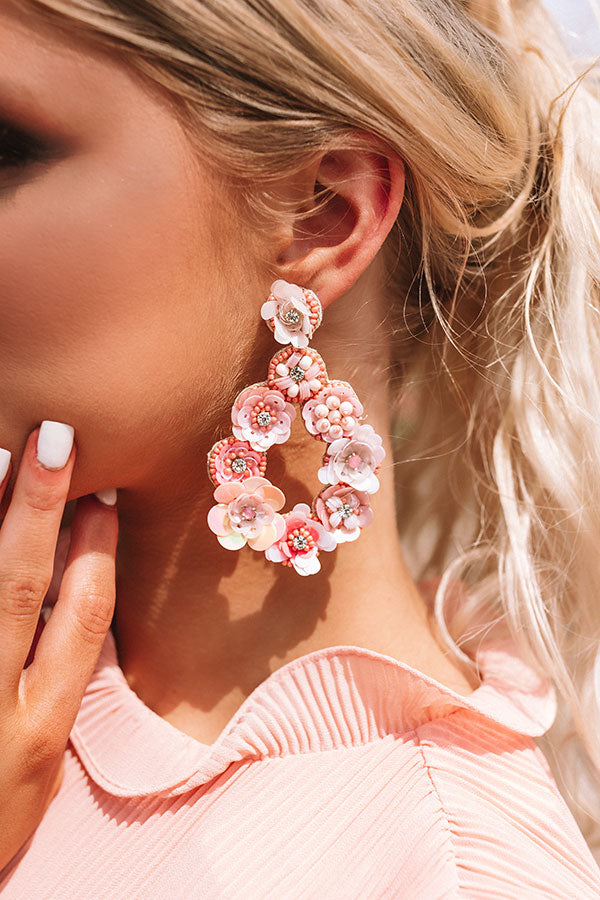 Vino Vacay Earrings In Pink Image - 2