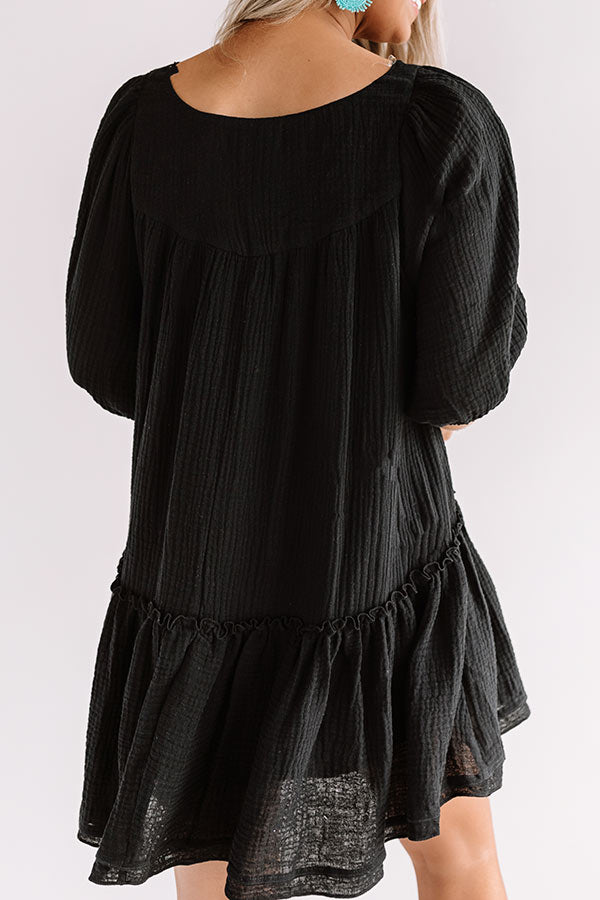 Destin Dawn Shift Dress In Black Image - 3