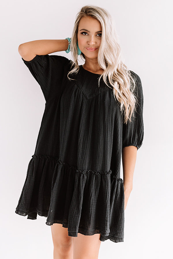 Destin Dawn Shift Dress In Black Image - 1