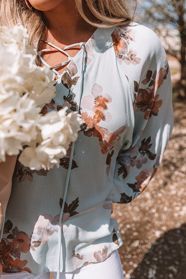 On Tropics Time Floral Shift Top Image - 3