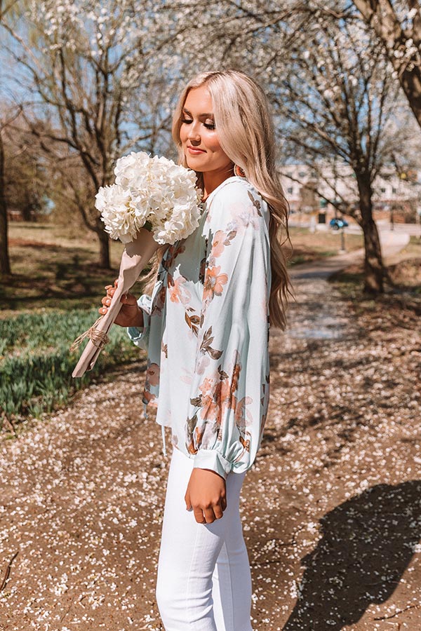 On Tropics Time Floral Shift Top Image - 4