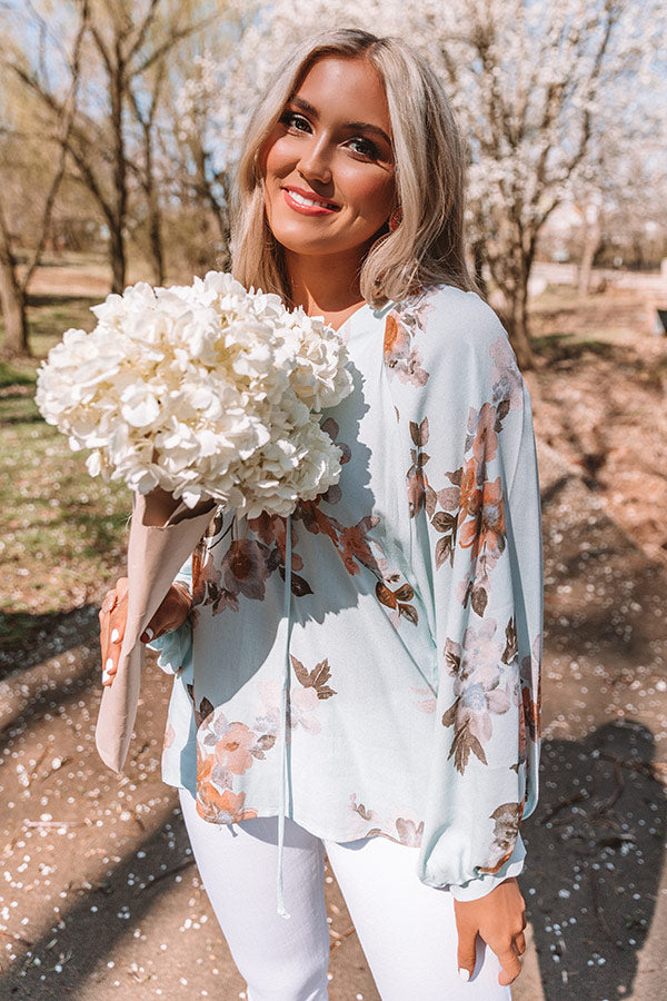 On Tropics Time Floral Shift Top Image - 5