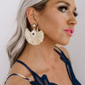 Endless Dreaming Fan Earrings In Tan Image - 1