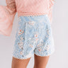 The Alani High Waist Eyelet Shorts Image - 1