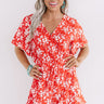 Cocktails And Cabanas Romper In Red Image - 1