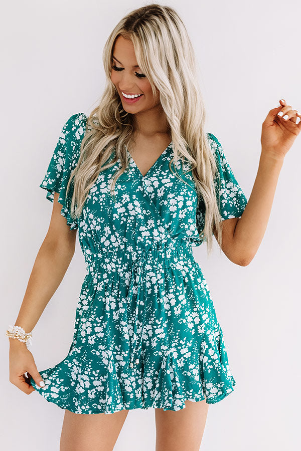 Cocktails And Cabanas Romper In Jade Image - 1