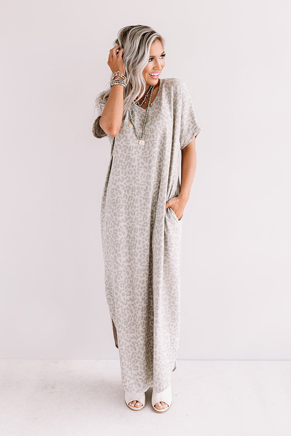 Heart Of The City Leopard Maxi in Taupe Image - 2