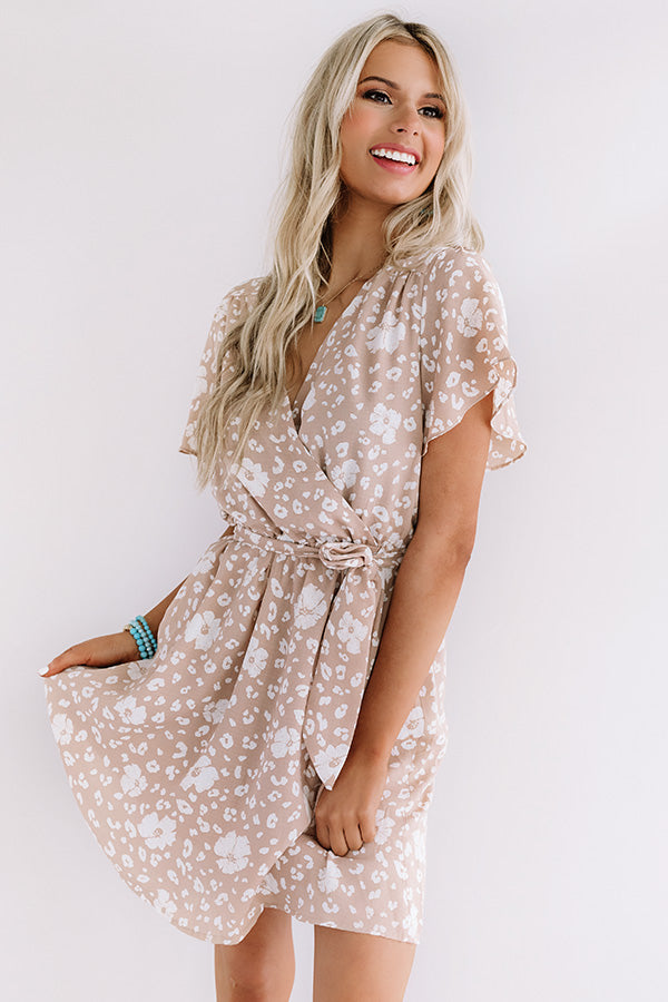 Heart Full Of Happiness Dress In Warm Taupe Image - 1