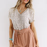 Clean Slate Leopard Top In Cream Image - 1