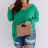 Napa Chill Shift Sweater in Kelly Green Curves Image - 1