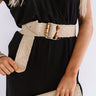 Chic Soleil Woven Belt In Ivory Image - 1
