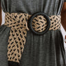 Style Muse Woven Belt In Black Image - 1