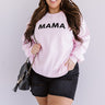 Little Mama Sweatshirt In Pink Curves Image - 1