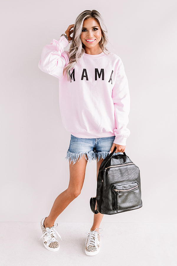Mama Sweatshirt In Pink Image - 1
