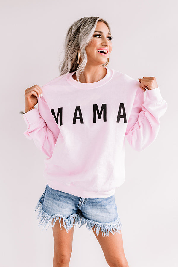 Mama Sweatshirt In Pink Image - 3