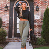 Side Hustle High Waist Pants In Olive Image - 1