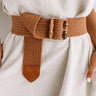 Chic Soleil Woven Belt In Maple Image - 1
