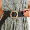 Chic Showstopper Woven Belt In Black Image - 1