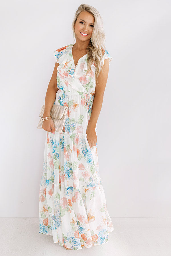 Rose Garden Romance Maxi Dress Image - 1