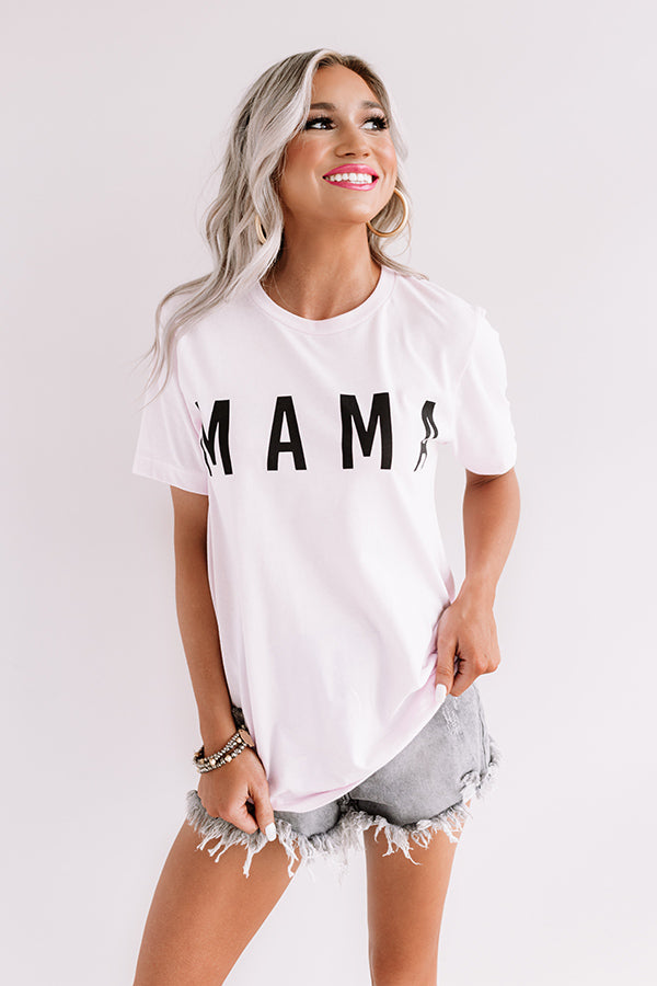 Mama Shift Tee In Pink Image - 1