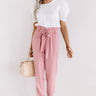 Style Session High Waist Trousers In Blush Image - 1