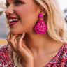 Treasure Of Tulum Earrings In Fuchsia Image - 1
