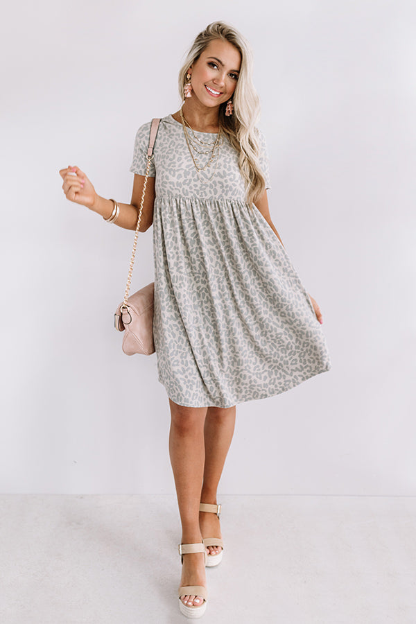 Sunkissed Style Leopard Babydoll Dress Image - 2