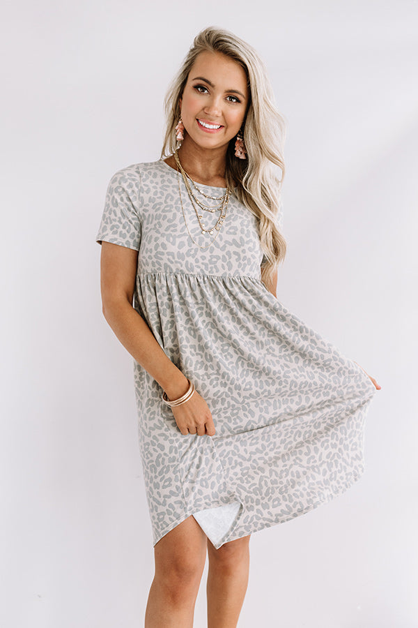 Sunkissed Style Leopard Babydoll Dress Image - 3