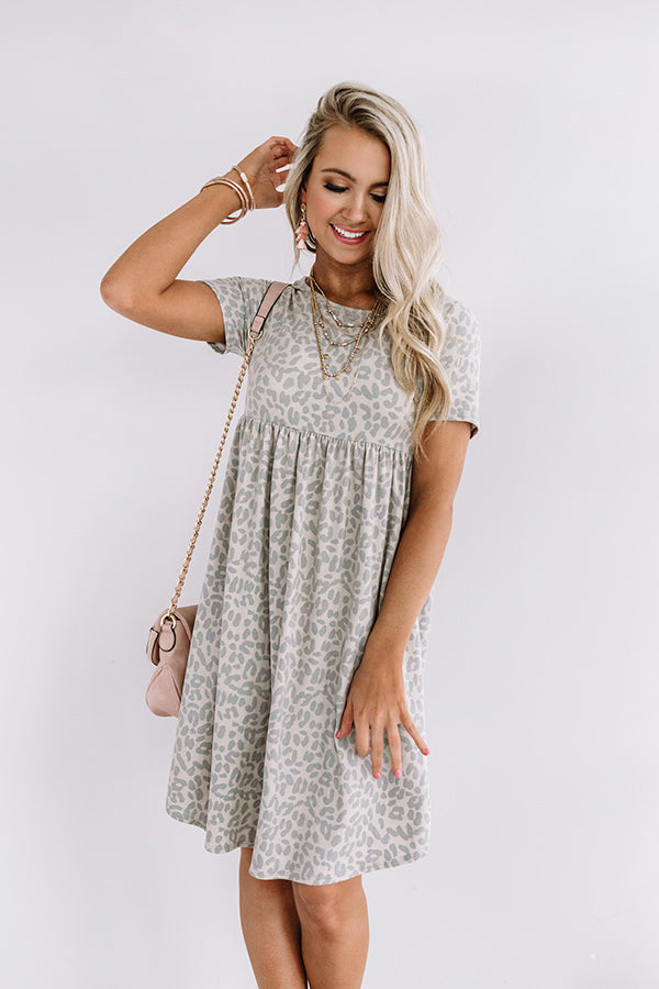 Sunkissed Style Leopard Babydoll Dress Image - 1