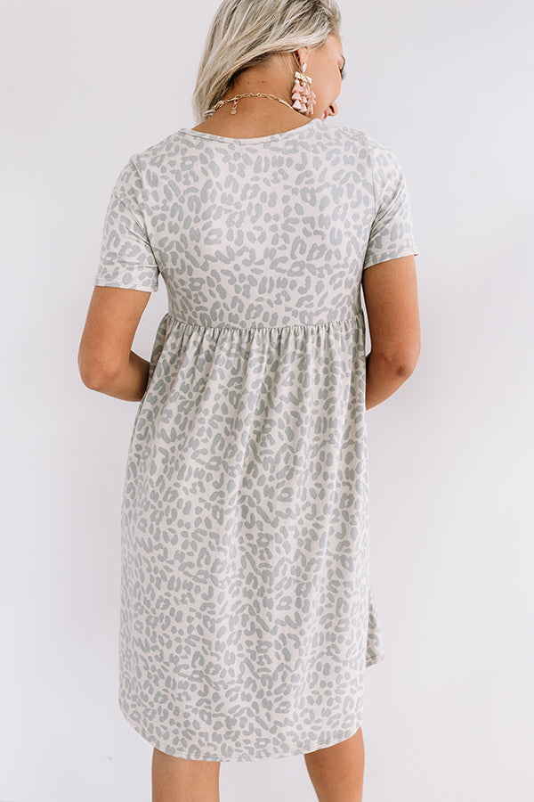 Sunkissed Style Leopard Babydoll Dress Image - 5